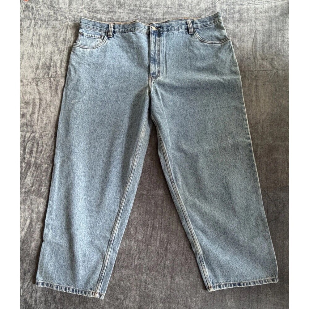 Basic Editions Relaxed Fit Men’s 48W X 30L Denim Blue light Jeans Classic NWT